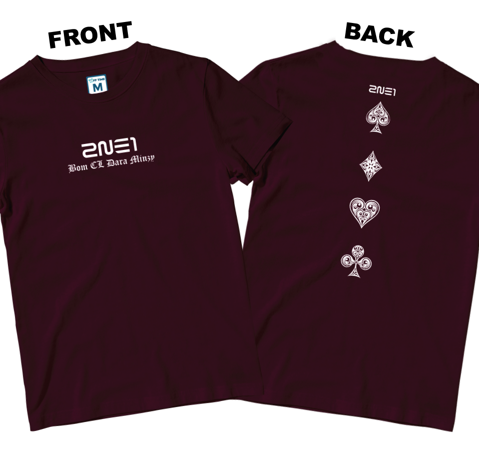 Cotton Shirt: 2NE1 Aces (Front and Back)