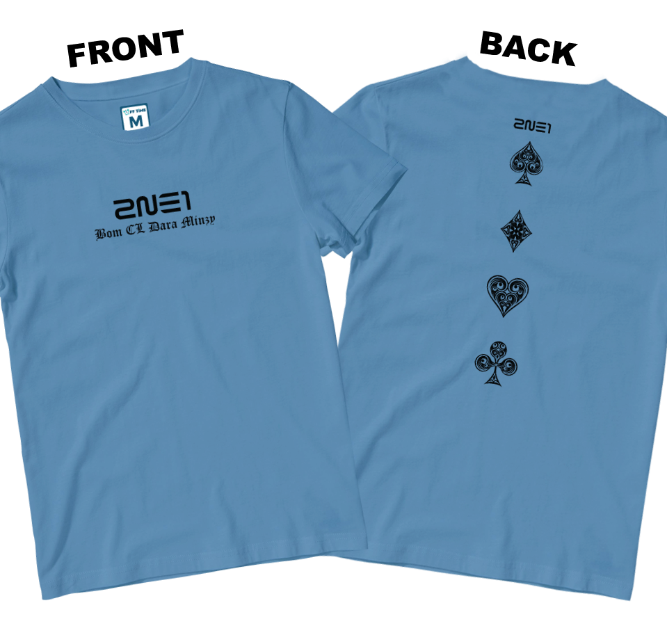 Cotton Shirt: 2NE1 Aces (Front and Back)