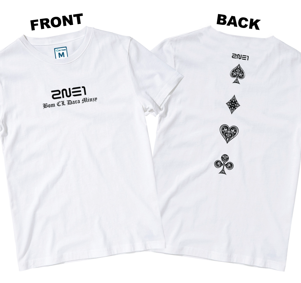 Cotton Shirt: 2NE1 Aces (Front and Back)