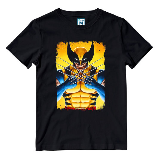 Cotton Shirt: Angry Wolverine