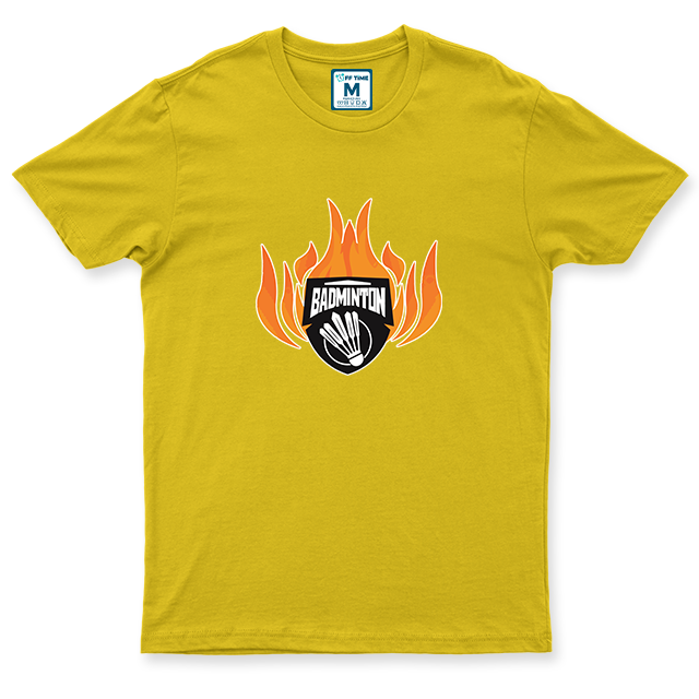 Drifit Shirt: Badminton Fire