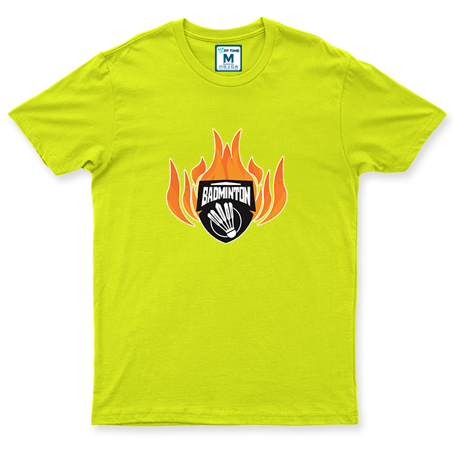 Drifit Shirt: Badminton Fire