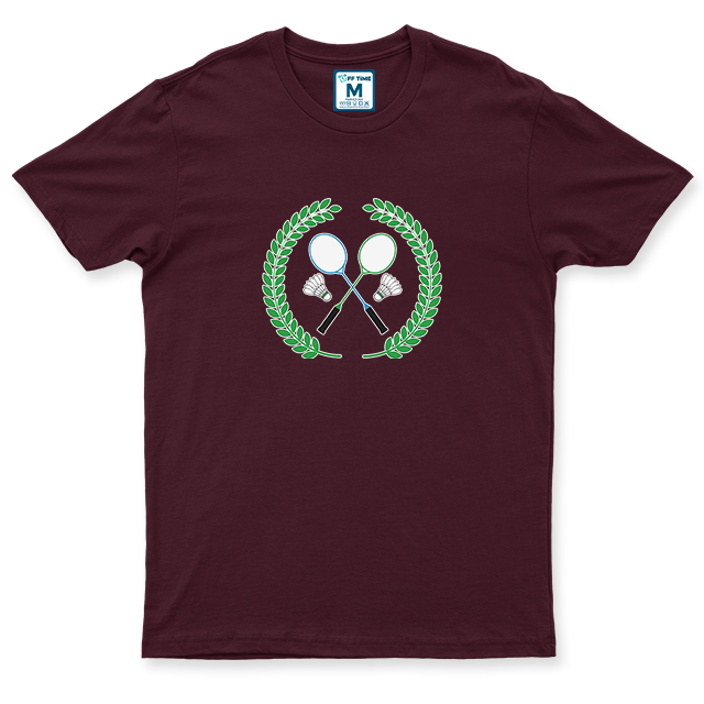 Drifit Shirt: Badminton Wreath