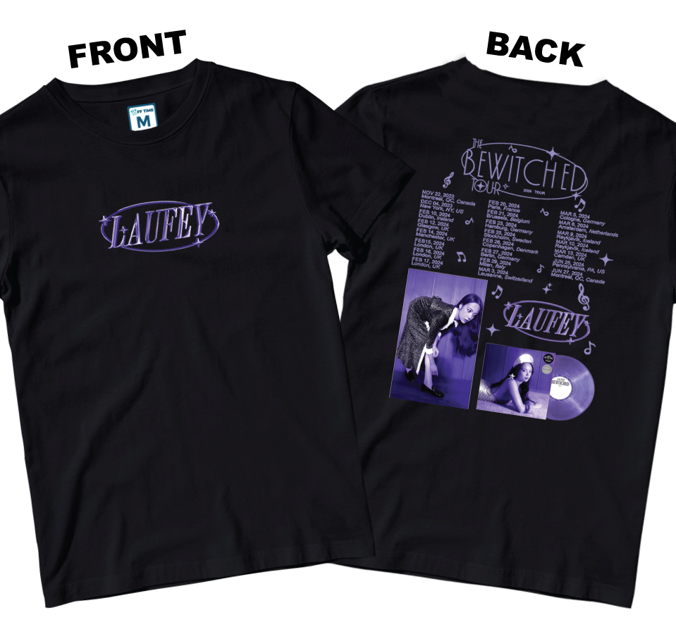 Cotton Shirt: Purple Chrome Laufey (Front and Back)