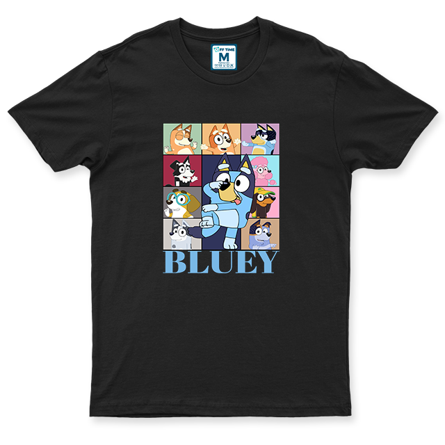C.Spandex Shirt: Bluey Collage
