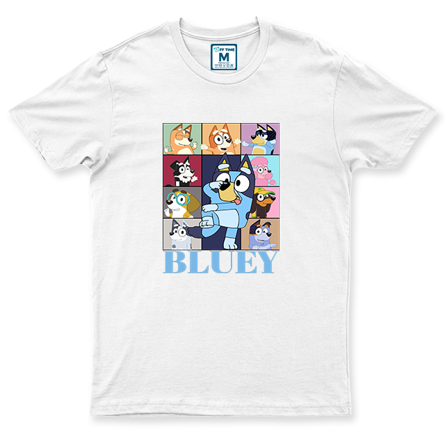 C.Spandex Shirt: Bluey Collage