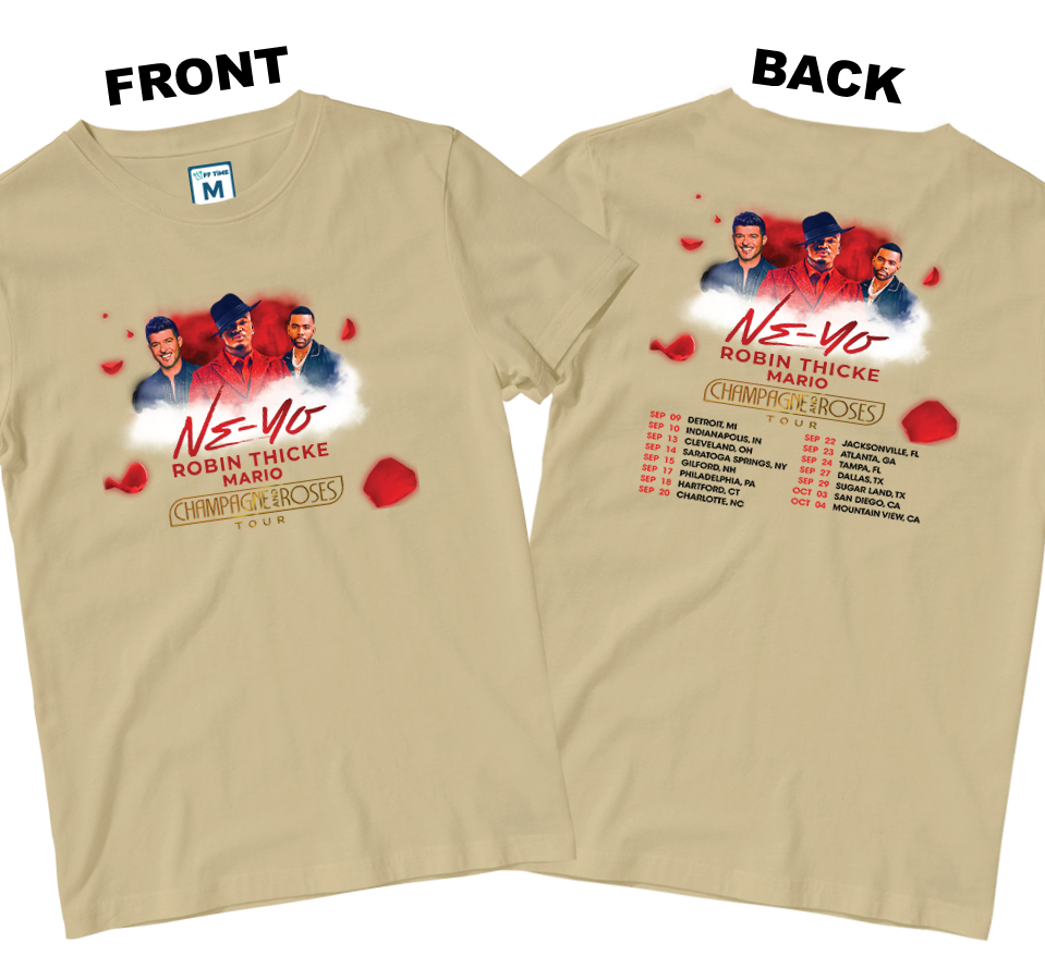 Cotton Shirt: Champagne & Roses Tour (Front and Back)