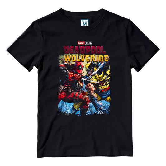 Cotton Shirt: Clash of Deadpool & Wolverine