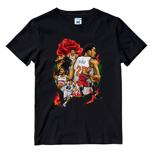 Cotton Shirt: Drose Collage NBA