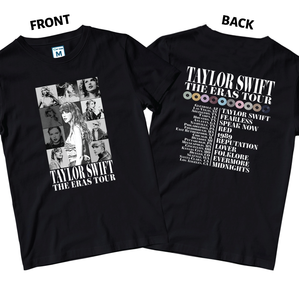 Cotton Shirt: Eras Tour Monochromatic (Front and Back)