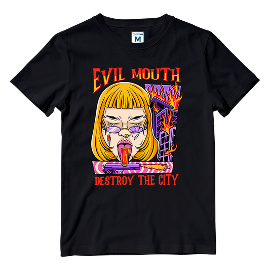 Cotton Shirt: Evil Mouth