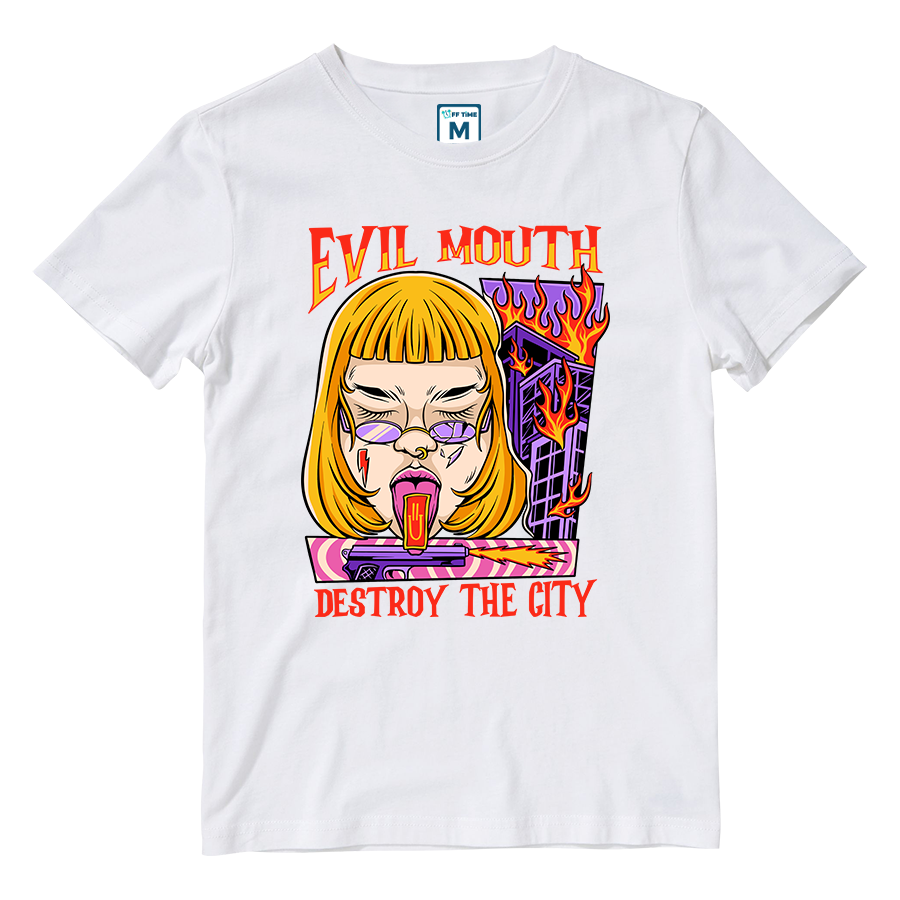 Cotton Shirt: Evil Mouth