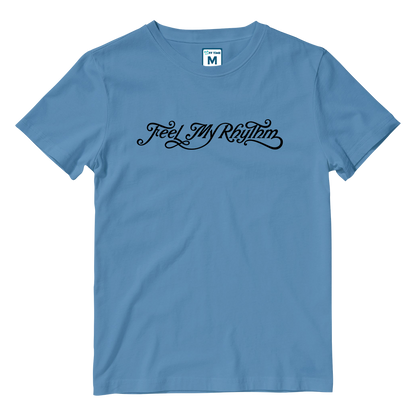 Cotton Shirt: Feel the Rhythm Logo