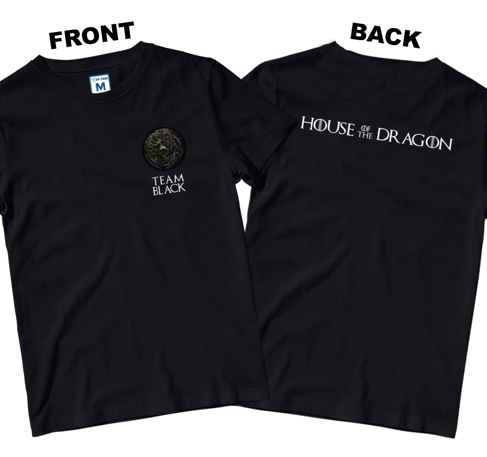 Cotton Shirt: HOTD Team Black  (Front and Back)