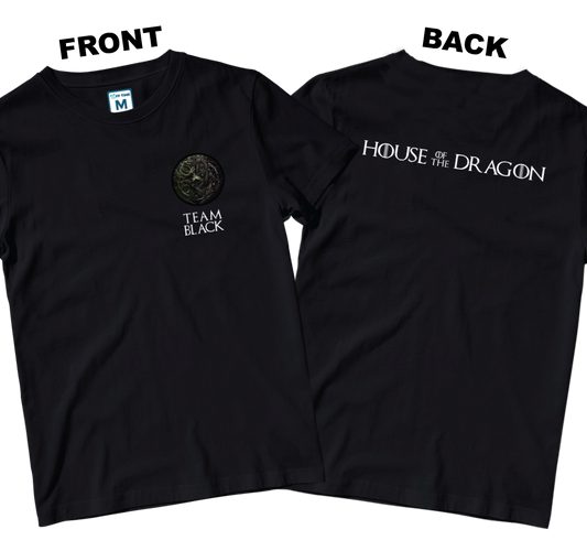 Cotton Shirt: HOTD Team Black  (Front and Back)