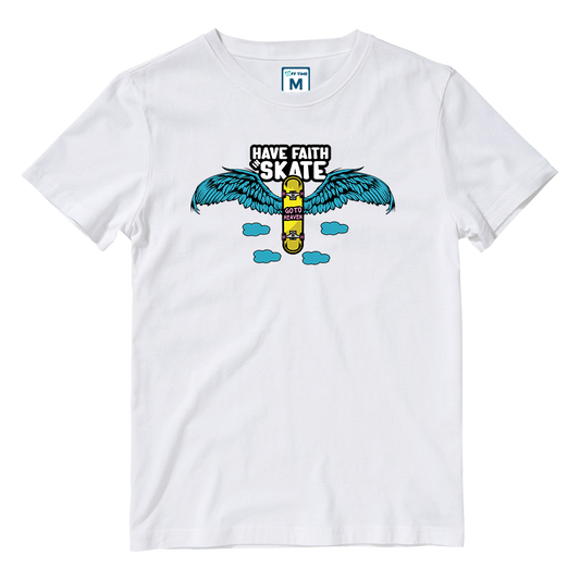 Cotton Shirt: Have Faith Skate