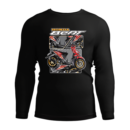 Long Sleeve Drifit Shirt: Honda Beat Red