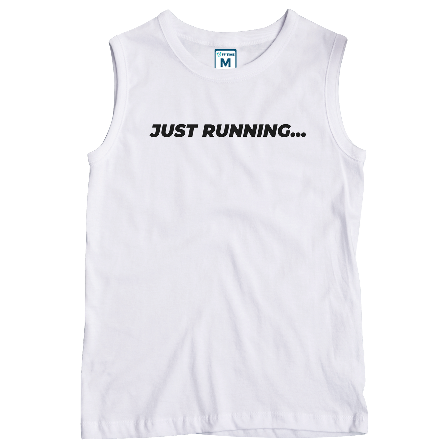 Sleeveless Drifit Shirt: Just Running