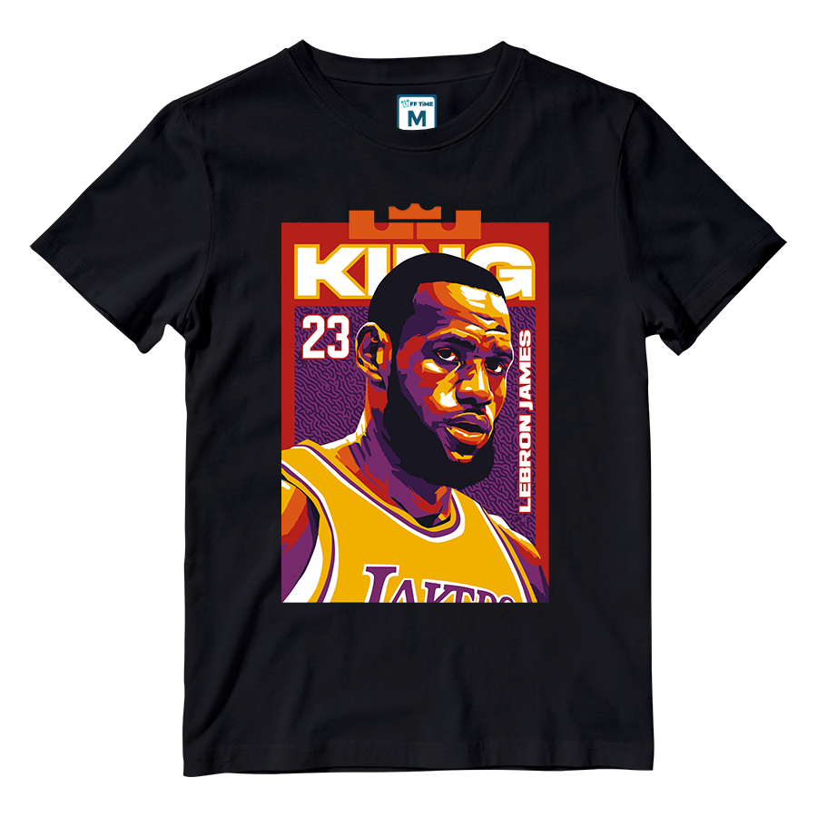 Cotton Shirt: king L James 23 NBA