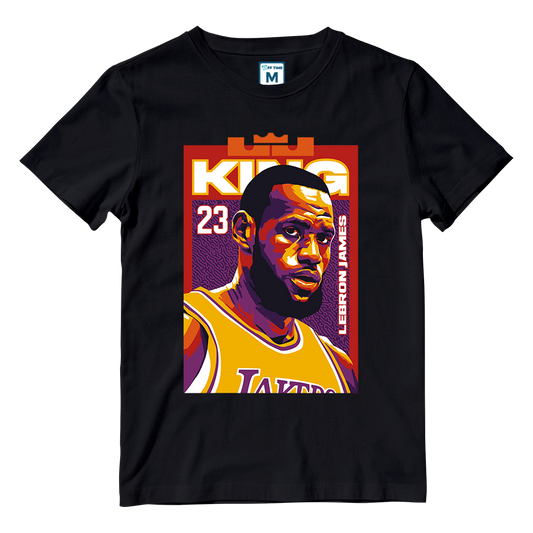 Cotton Shirt: king L James 23 NBA