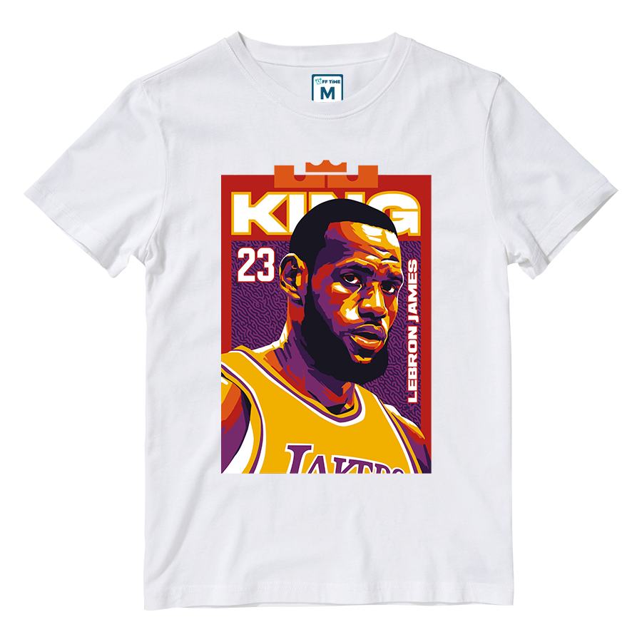 Cotton Shirt: king L James 23 NBA