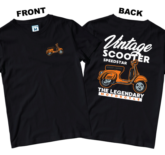 Cotton Shirt: Legendary Motorcycle (Front and Back)