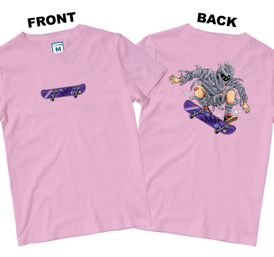 Cotton Shirt: Mummy Skate (Front and Back)