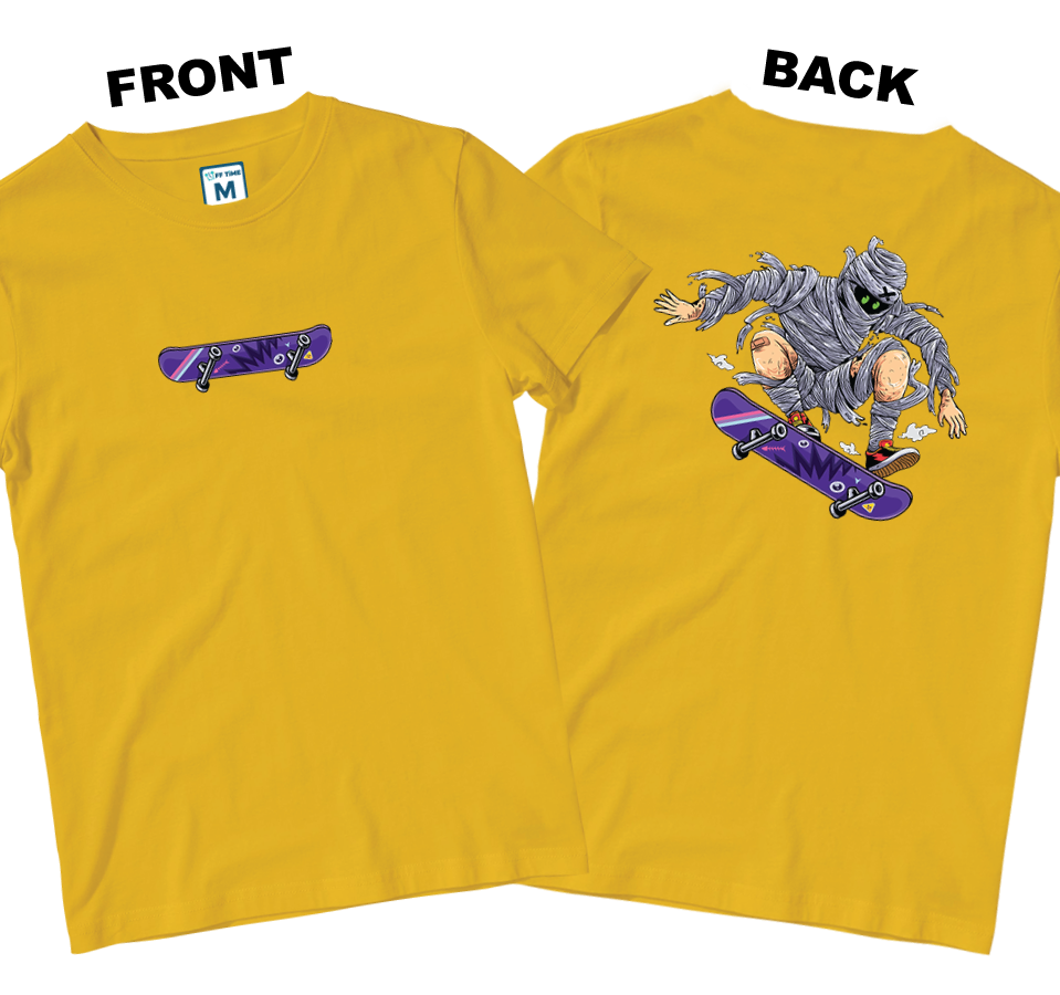 Cotton Shirt: Mummy Skate (Front and Back)