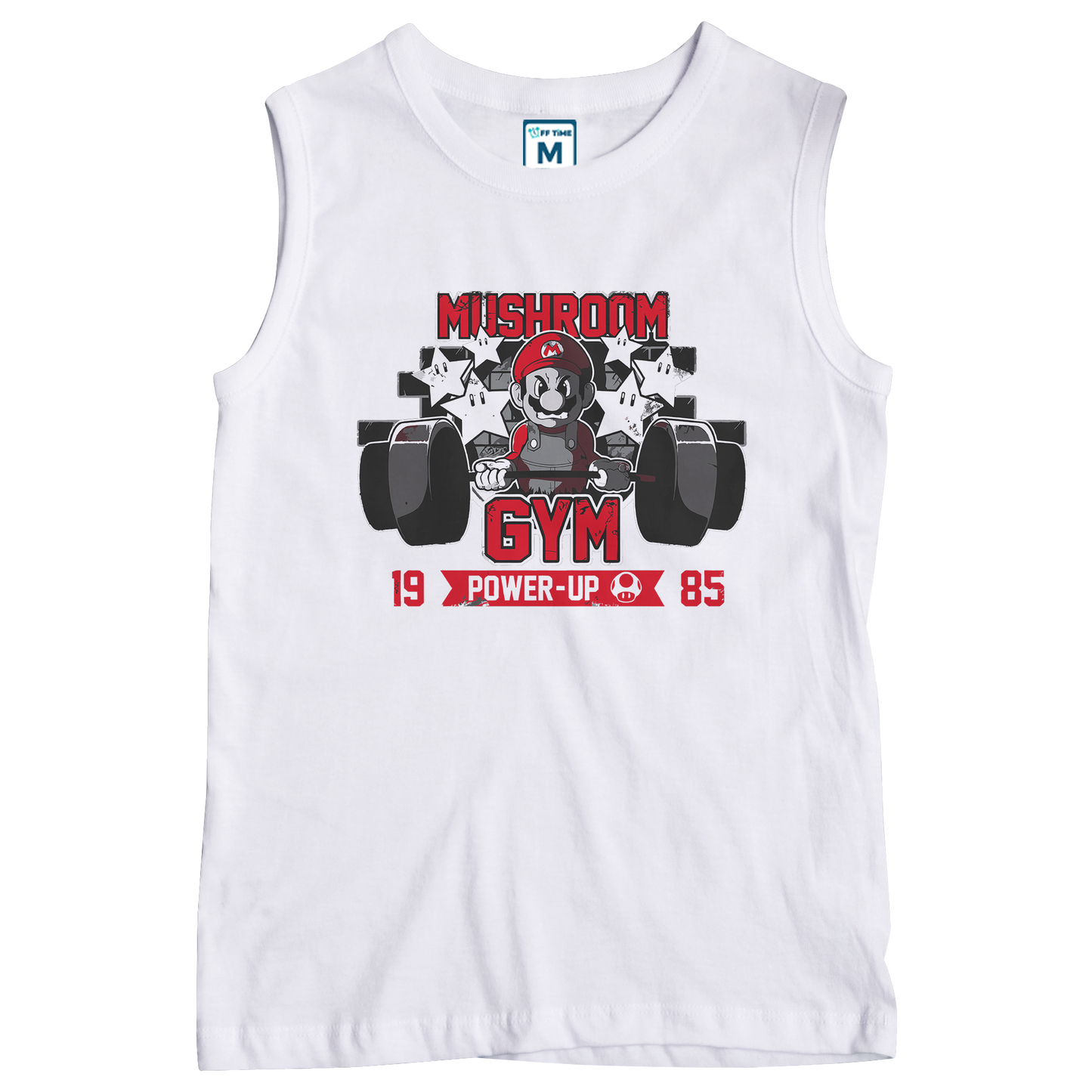 Sleeveless Drifit Shirt: Mushroom Gym