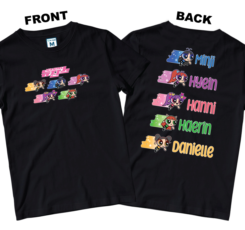 Cotton Shirt: NWJNS Powerpuff Girls (Front and Back)