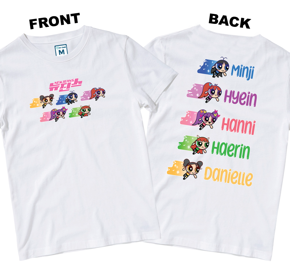 Cotton Shirt: NWJNS Powerpuff Girls (Front and Back)