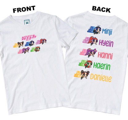 Cotton Shirt: NWJNS Powerpuff Girls (Front and Back)