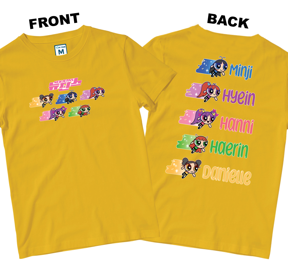 Cotton Shirt: NWJNS Powerpuff Girls (Front and Back)