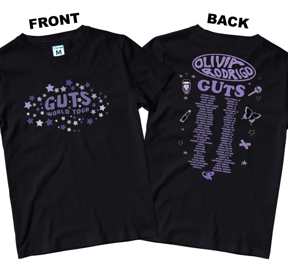 Cotton Shirt: OR Guts World Tour  (Front and Back)