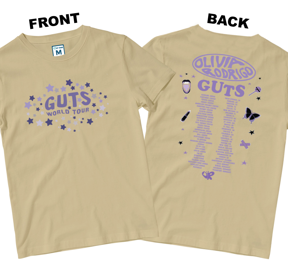 Cotton Shirt: OR Guts World Tour  (Front and Back)