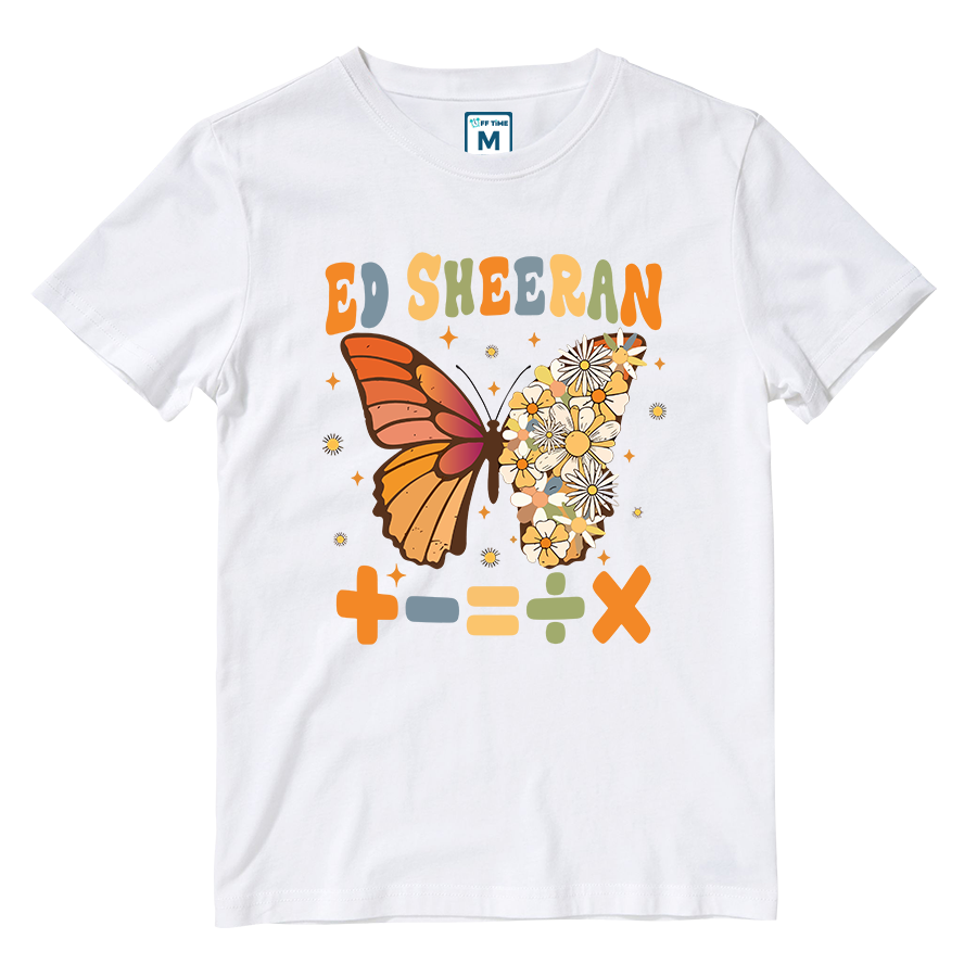 Cotton Shirt: Orange Butterfly