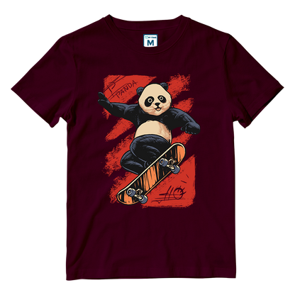 Cotton Shirt: Panda Skate