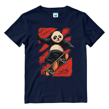 Cotton Shirt: Panda Skate