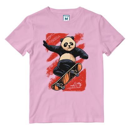 Cotton Shirt: Panda Skate