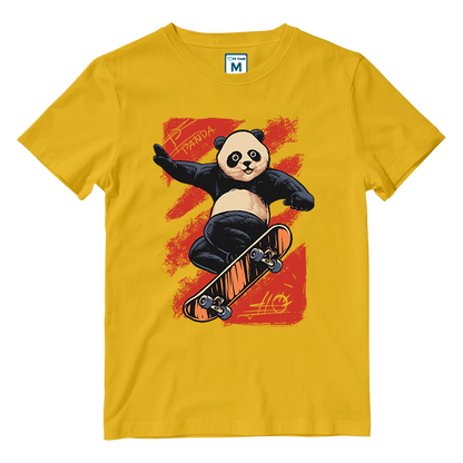 Cotton Shirt: Panda Skate