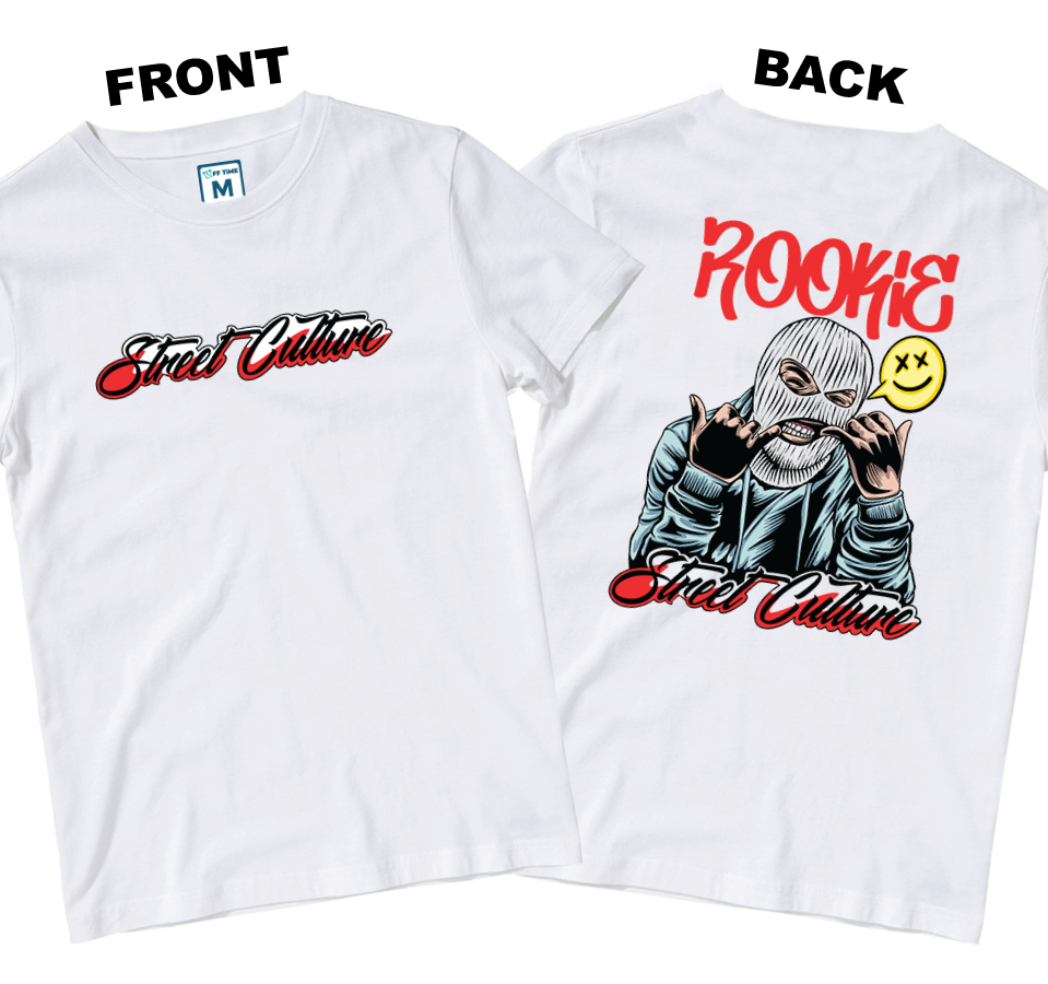 Cotton Shirt: Rookie Street Culture (Front and Back)