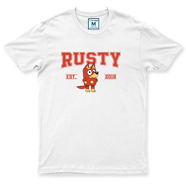 C.Spandex Shirt: Rusty Est 2018