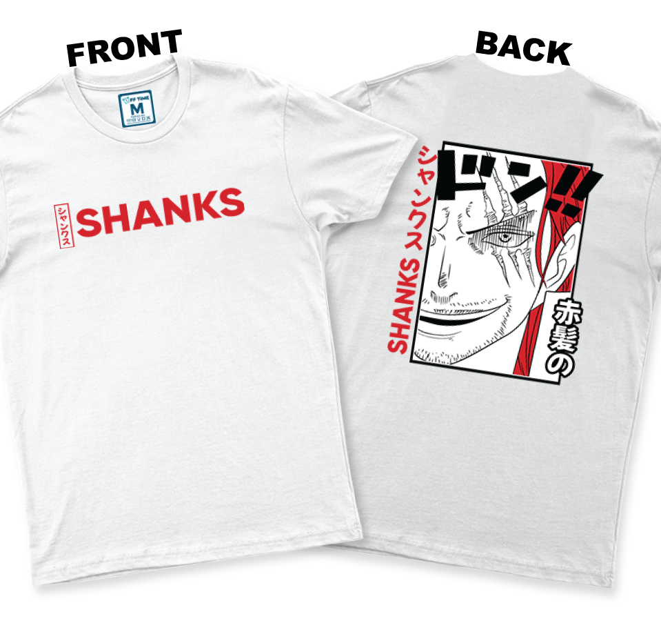 C.Spandex Shirt: Shanks One Piece (Front and Back)