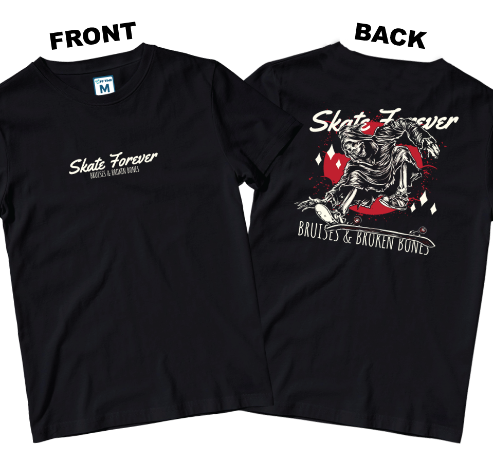 Cotton Shirt: Skate Forever (Front and Back)