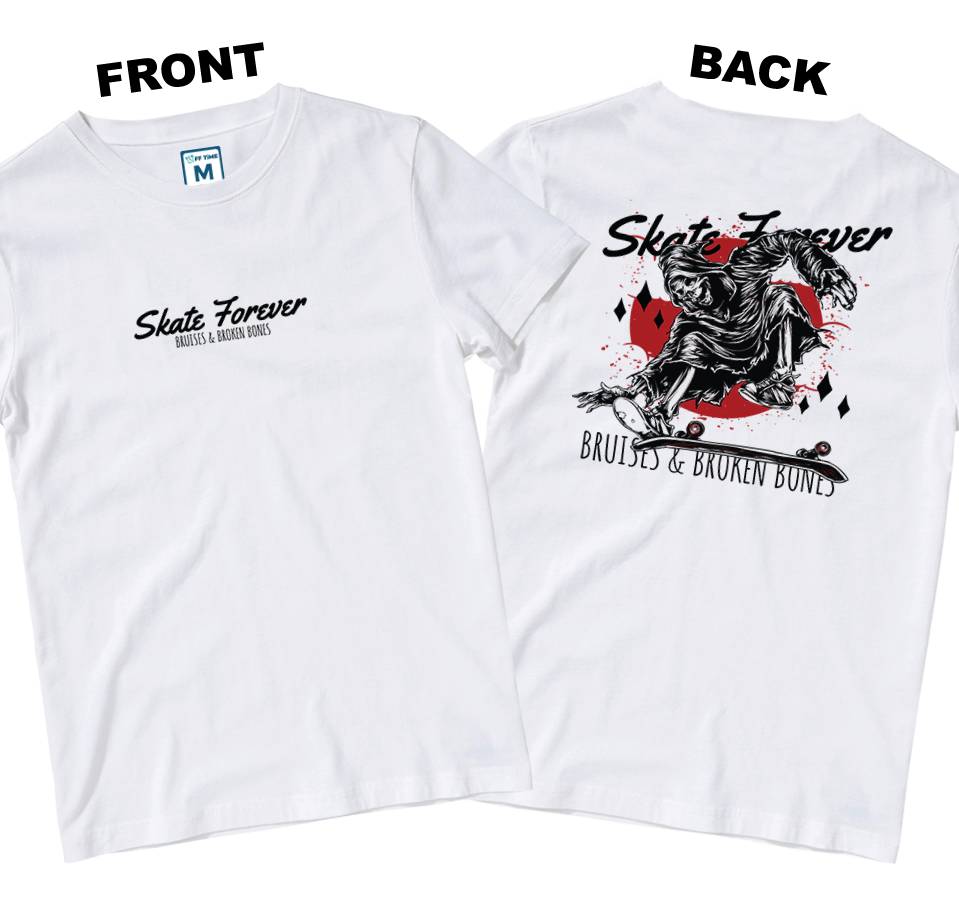 Cotton Shirt: Skate Forever (Front and Back)