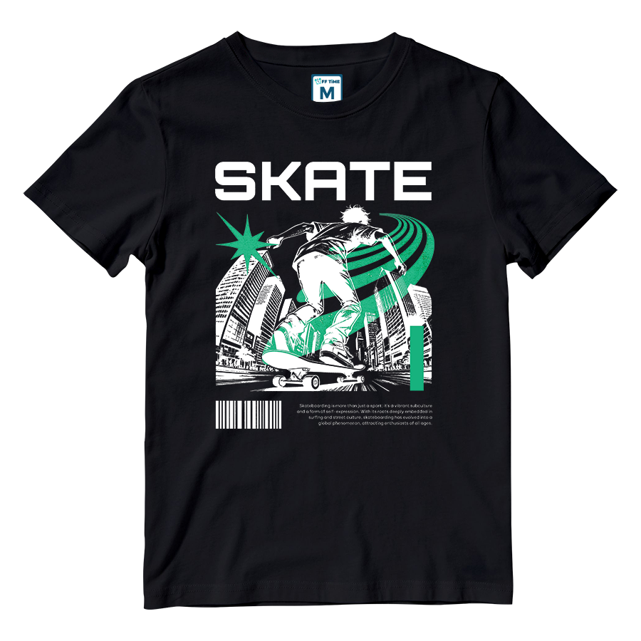 Cotton Shirt: Skate Green