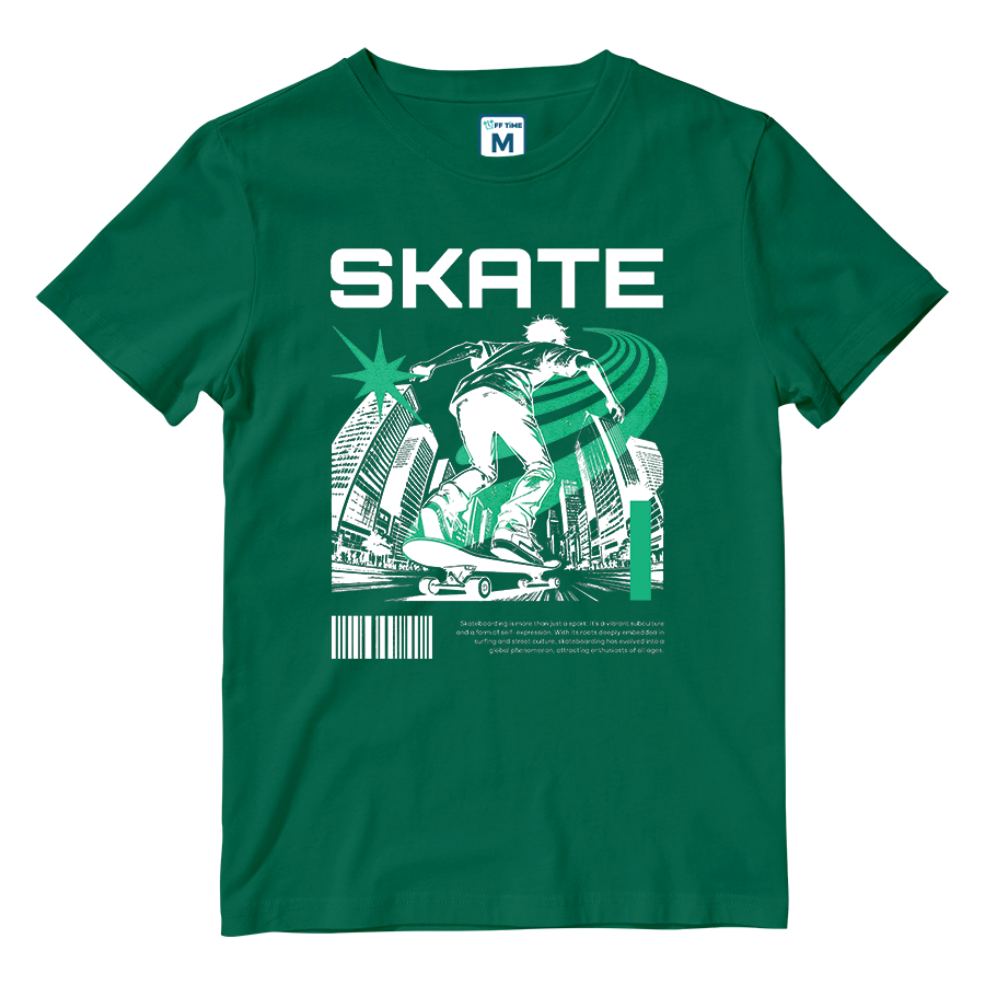 Cotton Shirt: Skate Green