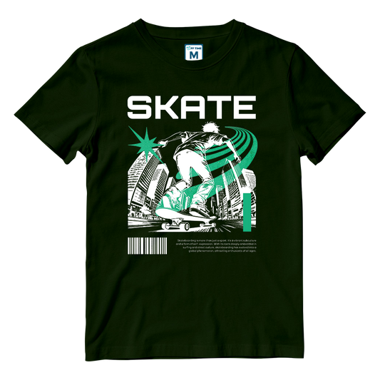 Cotton Shirt: Skate Green