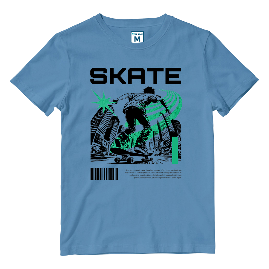 Cotton Shirt: Skate Green