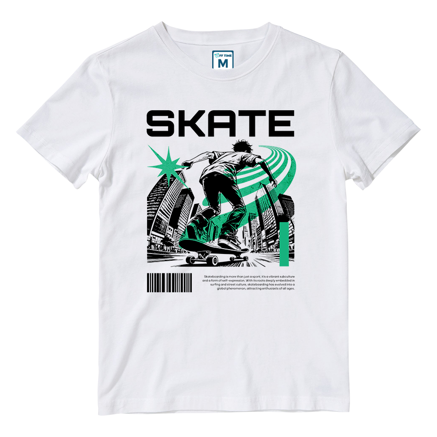 Cotton Shirt: Skate Green